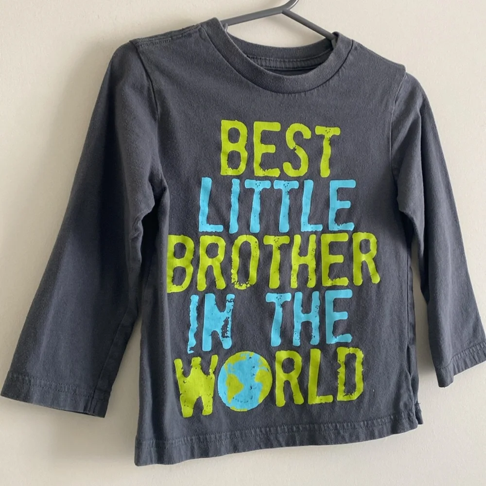The Children’s Place Toddler Boy ‘Best Little Brother In The World’ Long Sleeve
